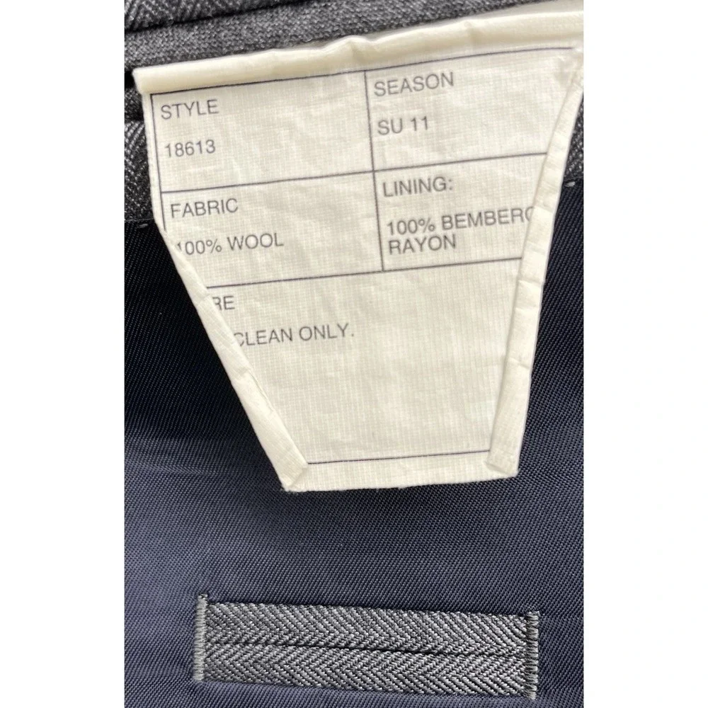 J Crew Ludlow Blazer Men 38R Gray Italian Wool‎ Preppy Classic Jacket Suit Coat